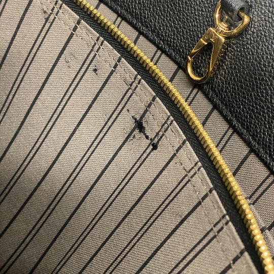 LOUIS VUITTON Handbag M41069 leather black Monogram Ann Platt Montaigne GM Women(Unisex) Used Authentic