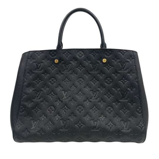 LOUIS VUITTON Handbag M41069 leather black Monogram Ann Platt Montaigne GM Women(Unisex) Used Authentic
