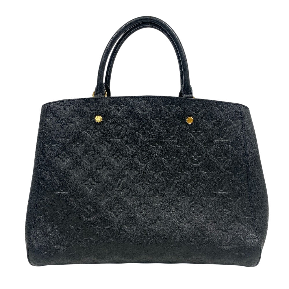 LOUIS VUITTON Handbag M41069 leather black Monogram Ann Platt Montaigne GM Women(Unisex) Used Authentic