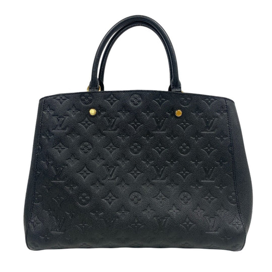 LOUIS VUITTON Handbag M41069 leather black Monogram Ann Platt Montaigne GM Women(Unisex) Used Authentic