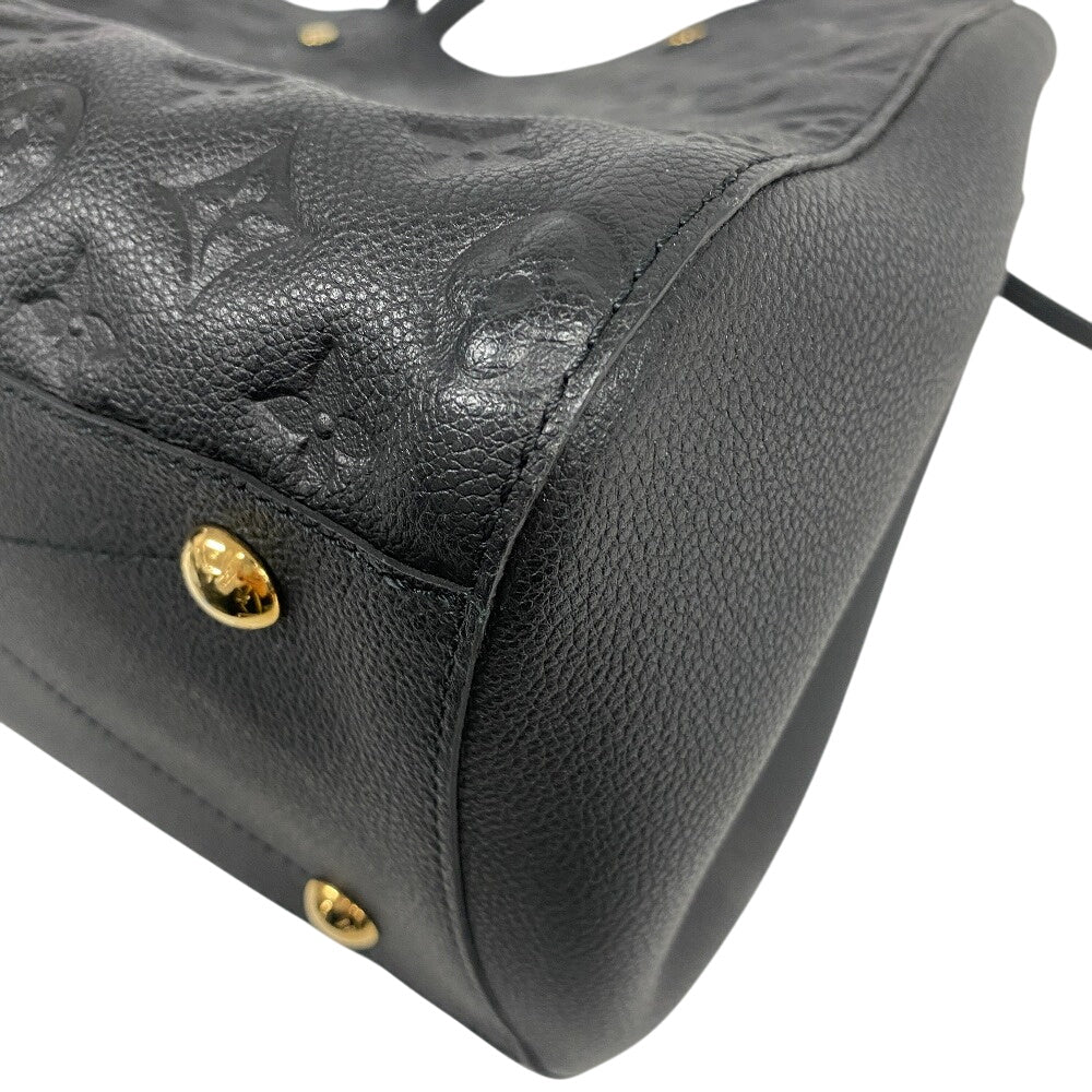 LOUIS VUITTON Handbag M41069 leather black Monogram Ann Platt Montaigne GM Women(Unisex) Used Authentic