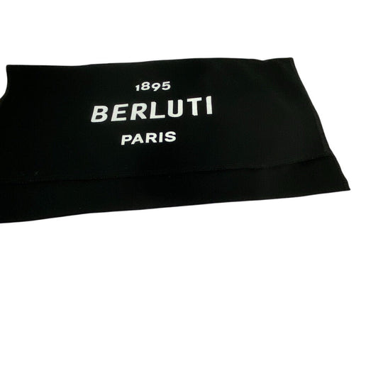 Berluti Long Wallet Purse leather Brown Zippy Organizer Calligraphy Tali Scrit leather long zip wallet mens Used Authentic