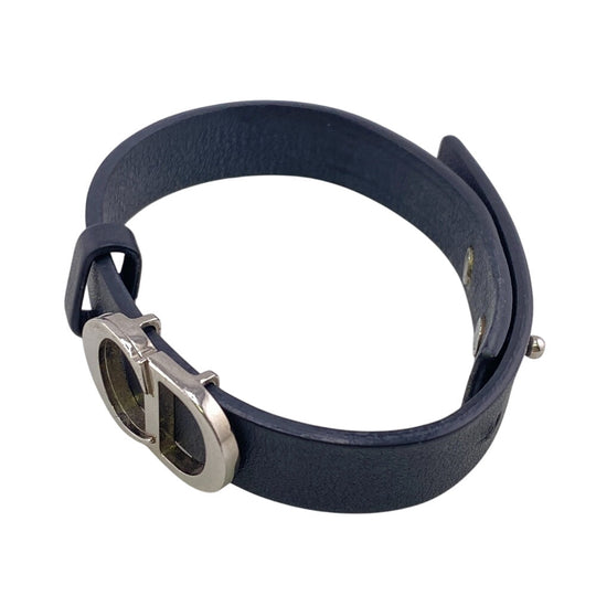 Dior bracelet B1723HOMLE_D004 Calfskin, brass black CD Icon Signature Women(Unisex) Used Authentic
