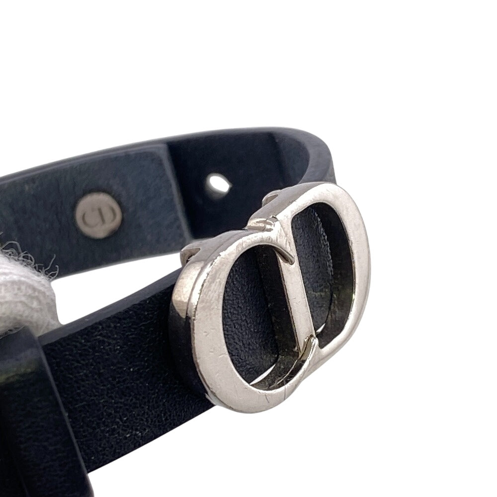 Dior bracelet B1723HOMLE_D004 Calfskin, brass black CD Icon Signature Women(Unisex) Used Authentic
