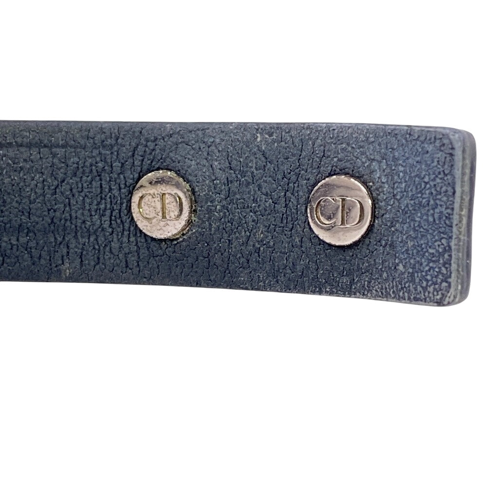 Dior bracelet B1723HOMLE_D004 Calfskin, brass black CD Icon Signature Women(Unisex) Used Authentic