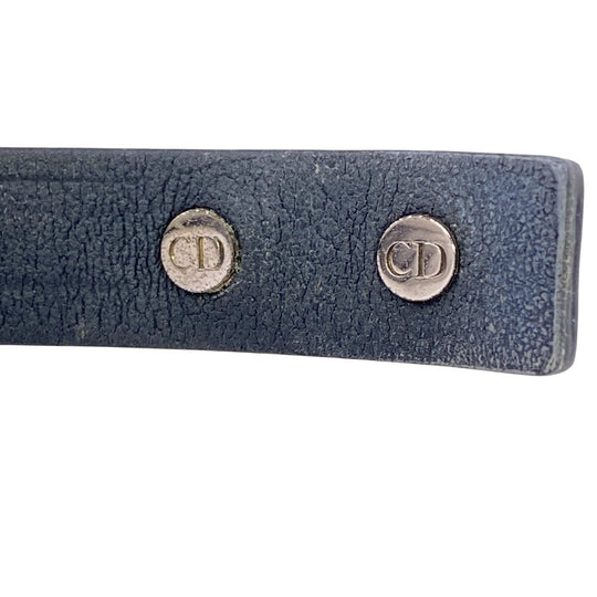 Dior bracelet B1723HOMLE_D004 Calfskin, brass black CD Icon Signature Women(Unisex) Used Authentic
