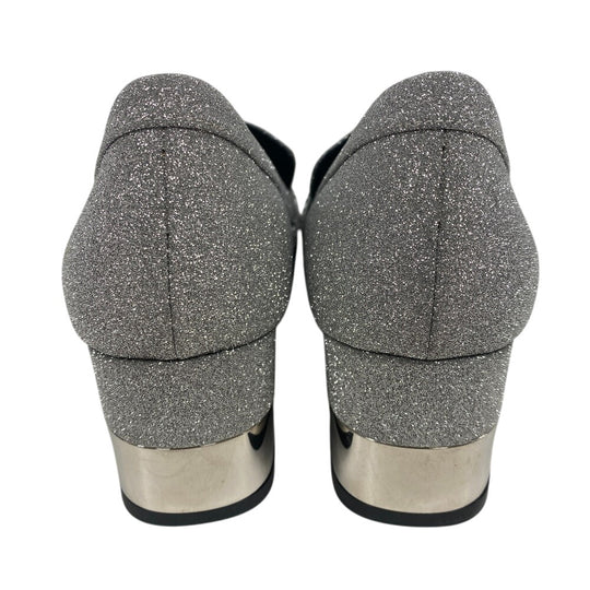 ROGERVIVIER pumps leather Silver Glitter Women 36 1/2 Used Authentic