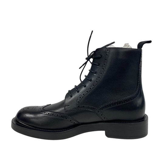Christian Dior boots leather black short boots CD logo punching Evidence mens 41 1/2 Used Authentic