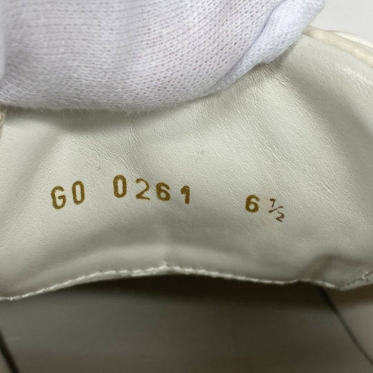 LOUIS VUITTON sneakers GO0261 leather white Monogram Ann Platt Runaway line mens 6.5 Used Authentic