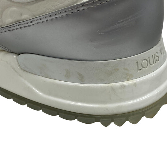 LOUIS VUITTON sneakers GO0261 leather white Monogram Ann Platt Runaway line mens 6.5 Used Authentic