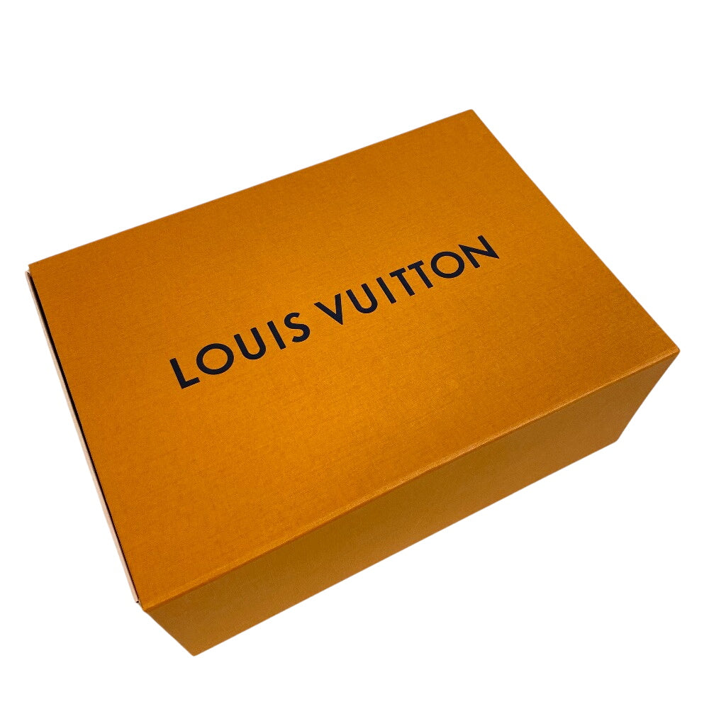 LOUIS VUITTON loafers leather black LV Circle Logo Chain Orsay Line Women 36 1/2 Used Authentic