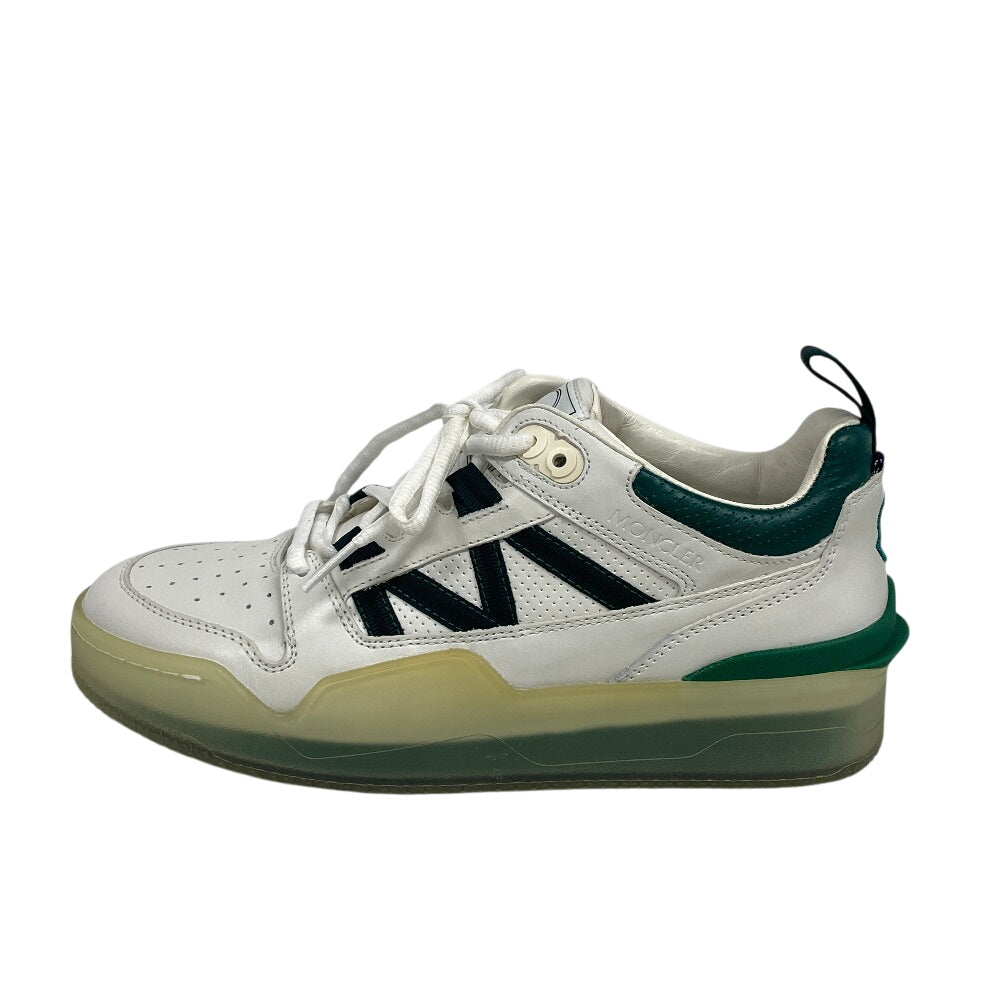 MONCLER sneakers 4M00120 M3578 P08 leather green pivot Women(Unisex) 40 Used Authentic
