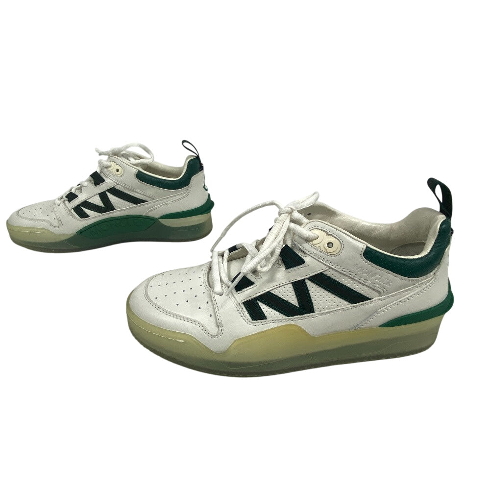 MONCLER sneakers 4M00120 M3578 P08 leather green pivot Women(Unisex) 40 Used Authentic