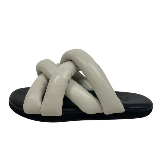 MONCLER Sandals leather white Genius JW Anderson Women(Unisex) 36 Used Authentic