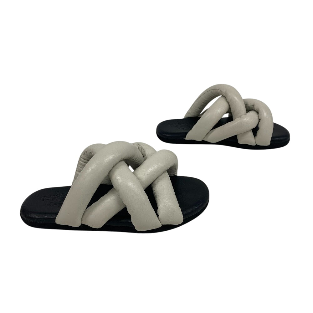 MONCLER Sandals leather white Genius JW Anderson Women(Unisex) 36 Used Authentic