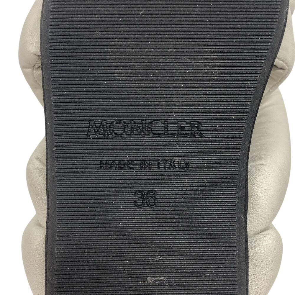 MONCLER Sandals leather white Genius JW Anderson Women(Unisex) 36 Used Authentic
