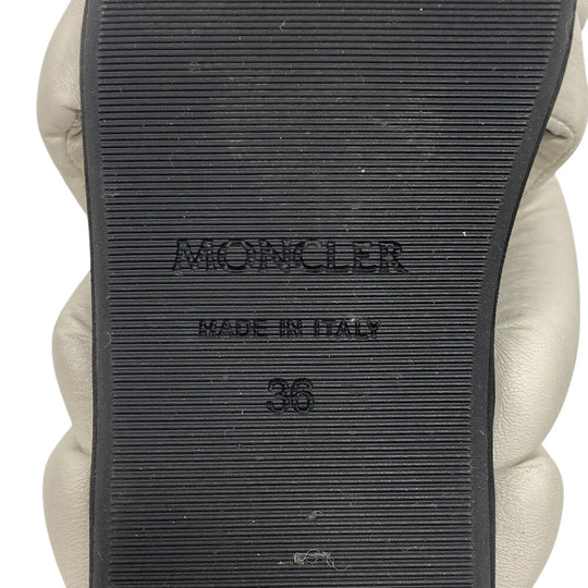 MONCLER Sandals leather white Genius JW Anderson Women(Unisex) 36 Used Authentic