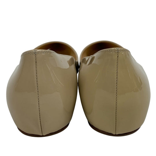 Christian Louboutin pumps Patent leather beige Flat pumps ROCKET Women 35 1/2 Used Authentic