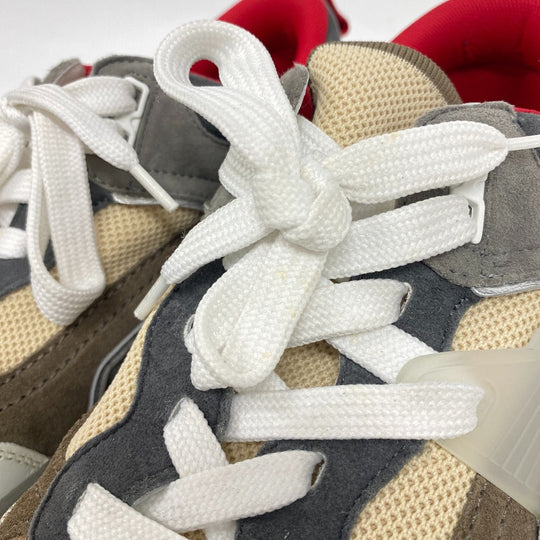 Christian Louboutin sneakers Knit, Suede gray Spike studs Astro Ruby mens 42 Used Authentic
