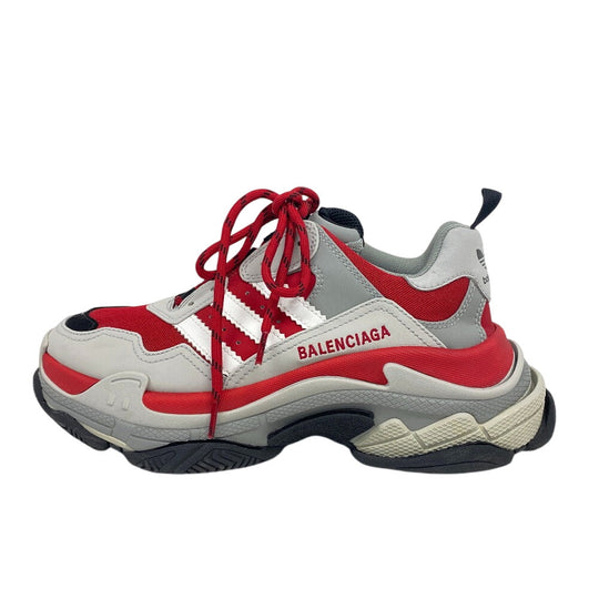 BALENCIAGA sneakers 712821 leather multicolor Balenciaga×Adidas collaboration Triple S mens 41 Used Authentic