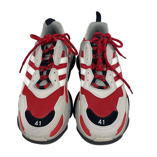 BALENCIAGA sneakers 712821 leather multicolor Balenciaga×Adidas collaboration Triple S mens 41 Used Authentic
