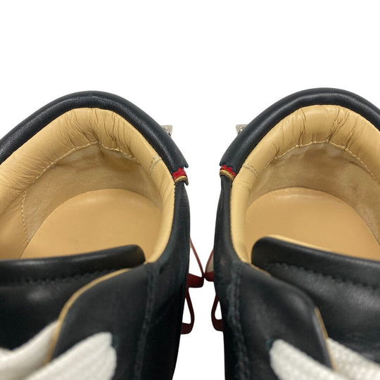 Christian Louboutin sneakers Leather, Suede black Spike studs ruby shark 38