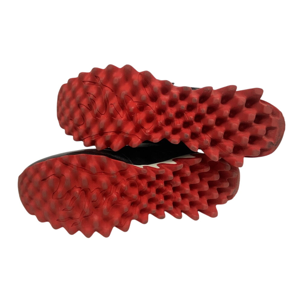 Christian Louboutin sneakers Leather, Suede black Spike studs ruby shark 38