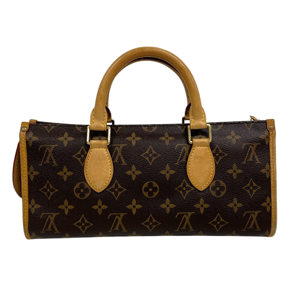 LOUIS VUITTON Handbag M40009 leather Brown Monogram Popan cool Women Used Authentic