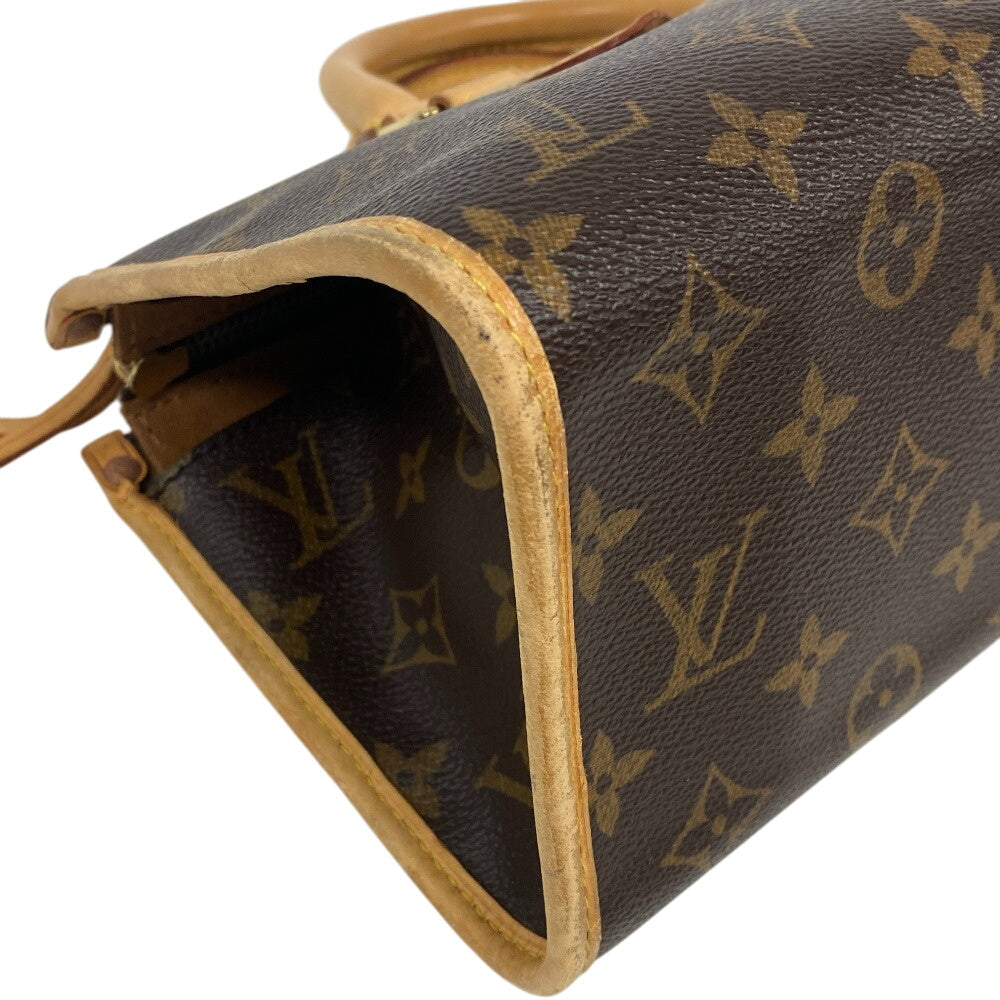 LOUIS VUITTON Handbag M40009 leather Brown Monogram Popan cool Women Used Authentic
