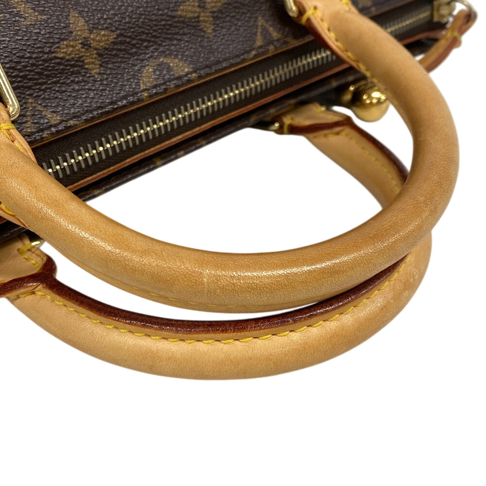 LOUIS VUITTON Handbag M40009 leather Brown Monogram Popan cool Women Used Authentic