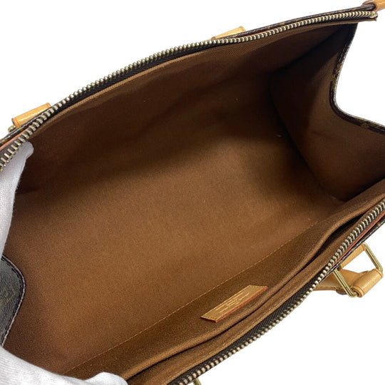 LOUIS VUITTON Handbag M40009 leather Brown Monogram Popan cool Women Used Authentic