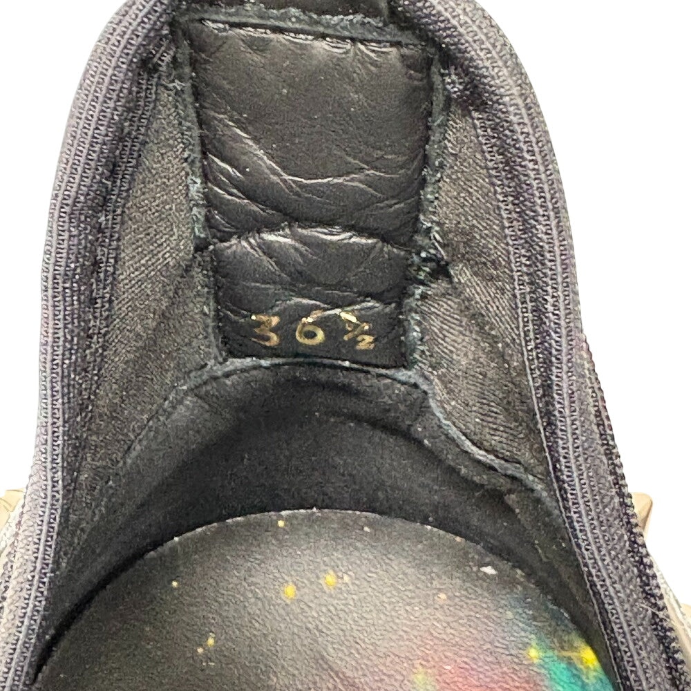 Christian Louboutin sneakers leather black Marvel Collaboration Spike studs KHONSHU Women 36 1/2 Used Authentic
