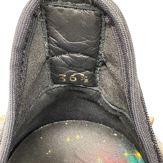 Christian Louboutin sneakers leather black Marvel Collaboration Spike studs KHONSHU Women 36 1/2 Used Authentic