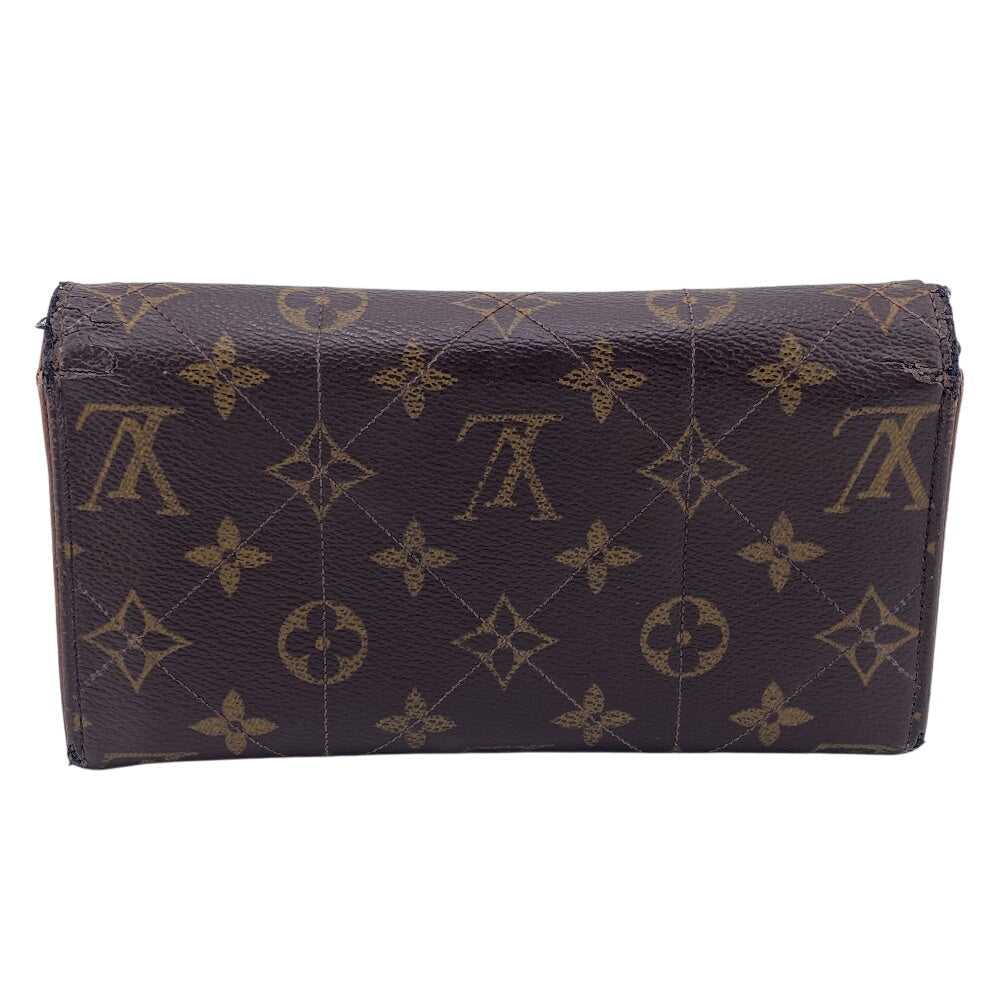LOUIS VUITTON Long Wallet Purse M66556 Monogram Brown Turn lock Monogram Etoile Portefeuille Sarah Women Used Authentic