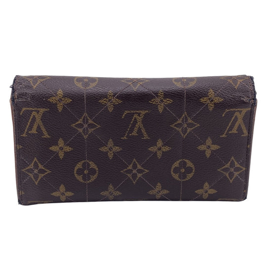 LOUIS VUITTON Long Wallet Purse M66556 Monogram Brown Turn lock Monogram Etoile Portefeuille Sarah Women Used Authentic