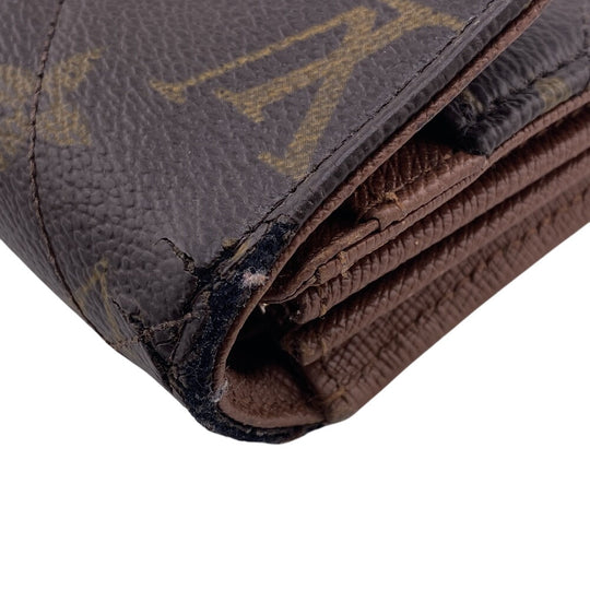 LOUIS VUITTON Long Wallet Purse M66556 Monogram Brown Turn lock Monogram Etoile Portefeuille Sarah Women Used Authentic