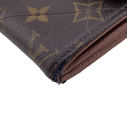 LOUIS VUITTON Long Wallet Purse M66556 Monogram Brown Turn lock Monogram Etoile Portefeuille Sarah Women Used Authentic