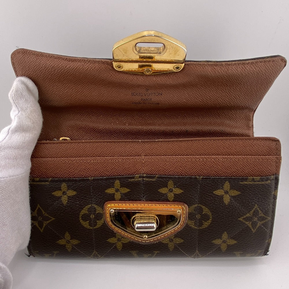 LOUIS VUITTON Long Wallet Purse M66556 Monogram Brown Turn lock Monogram Etoile Portefeuille Sarah Women Used Authentic