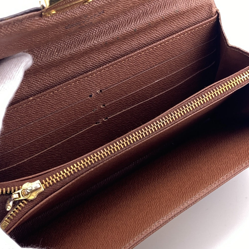 LOUIS VUITTON Long Wallet Purse M66556 Monogram Brown Turn lock Monogram Etoile Portefeuille Sarah Women Used Authentic