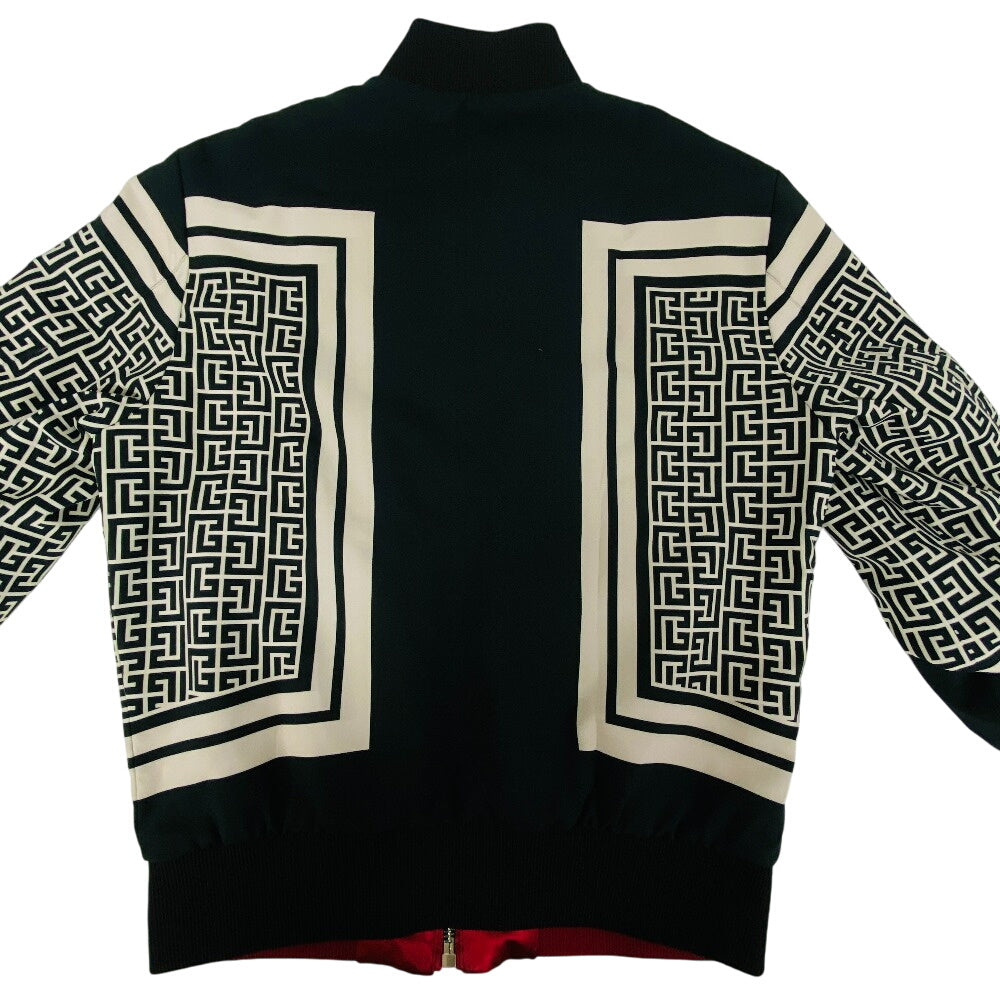 BALMAIN Nylon jacket TF354XG25 Nylon, Cotton Multicolor reversible mens 46 Used Authentic