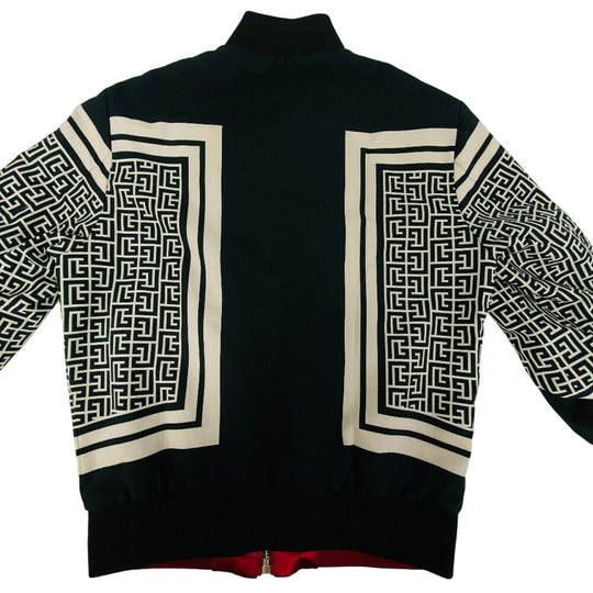 BALMAIN Nylon jacket TF354XG25 Nylon, Cotton Multicolor reversible mens 46 Used Authentic