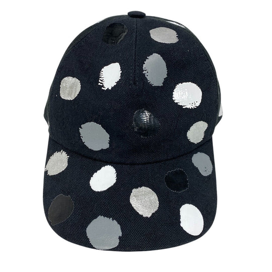 LOUIS VUITTON cap M7063M Cotton, Polyester black LV �~ YK Painted dot monogram newsboy cap Women(Unisex) Used Authentic