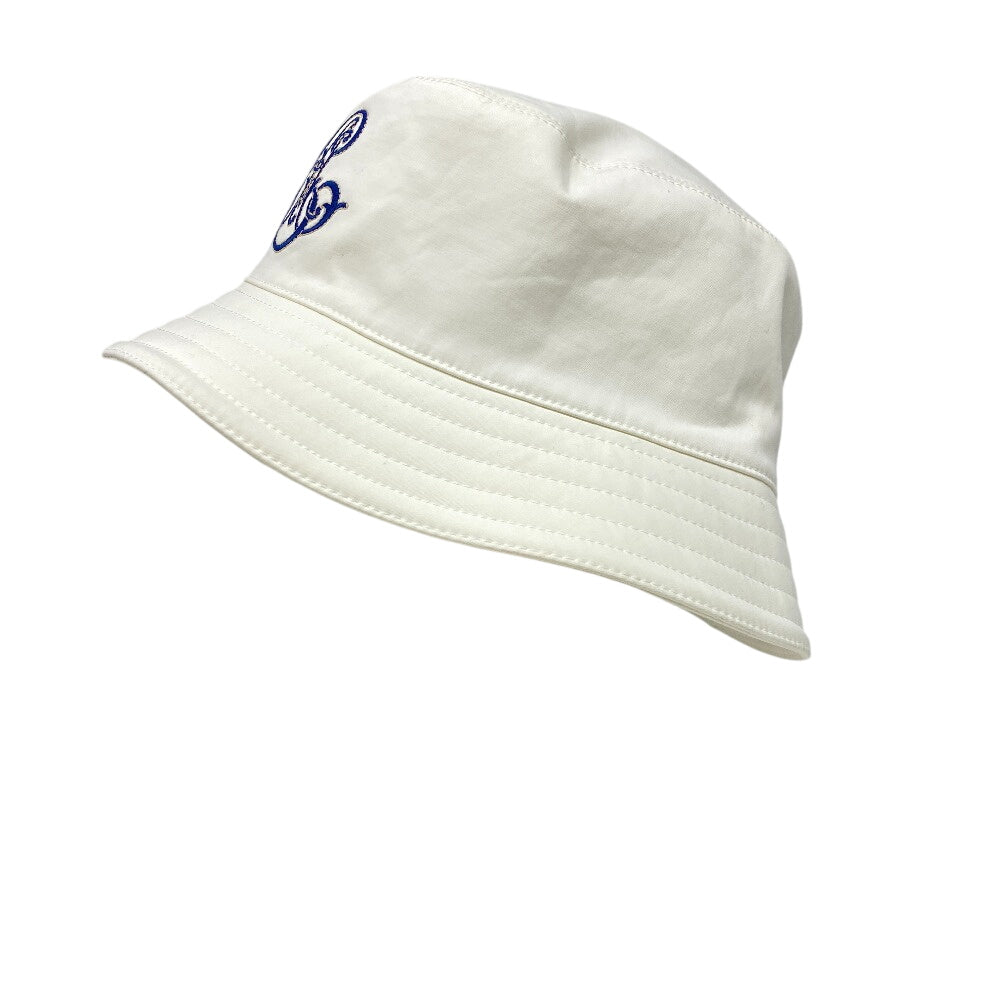 HERMES hat Cotton, Polyurethane white Bucket hat Harper Emile Women(Unisex) 59 Used Authentic