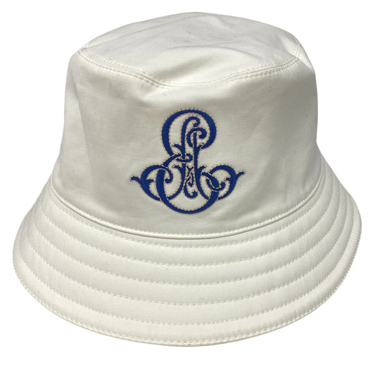 HERMES hat Cotton, Polyurethane white Bucket hat Harper Emile Women(Unisex) 59 Used Authentic