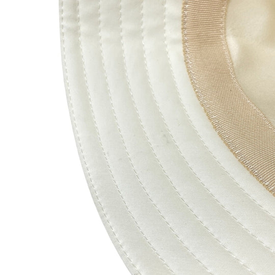 HERMES hat Cotton, Polyurethane white Bucket hat Harper Emile Women(Unisex) 59 Used Authentic
