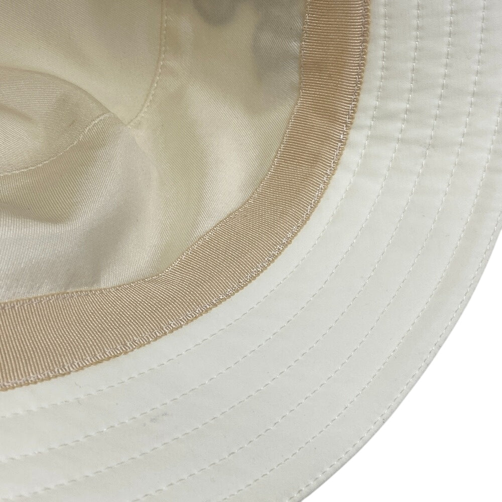 HERMES hat Cotton, Polyurethane white Bucket hat Harper Emile Women(Unisex) 59 Used Authentic