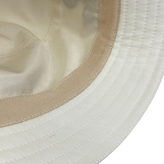 HERMES hat Cotton, Polyurethane white Bucket hat Harper Emile Women(Unisex) 59 Used Authentic