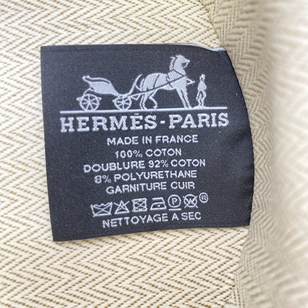 HERMES Pouch canvas Red Evasion Women Used Authentic