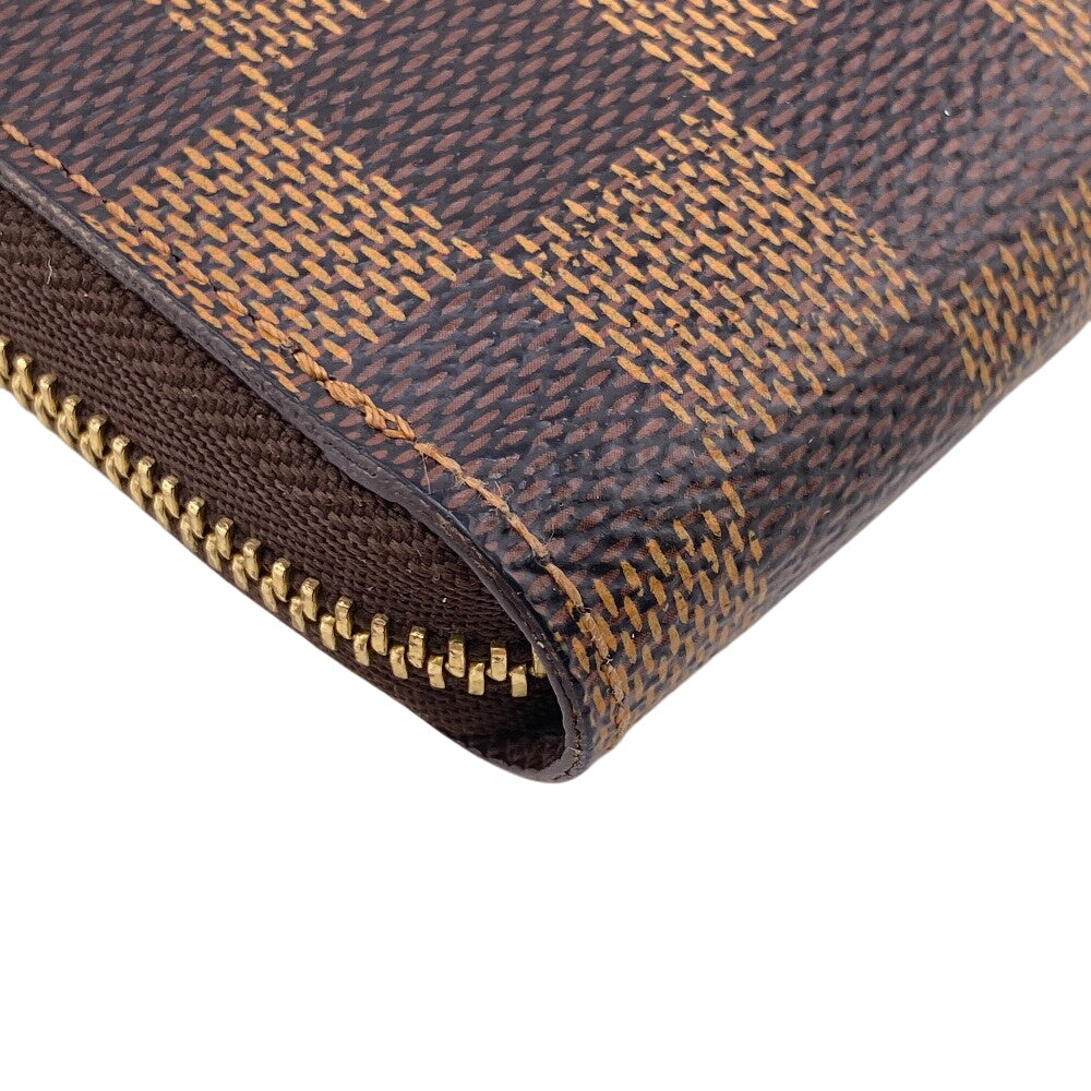 LOUIS VUITTON Coin case N63070 leather Brown Damier Zip around purse