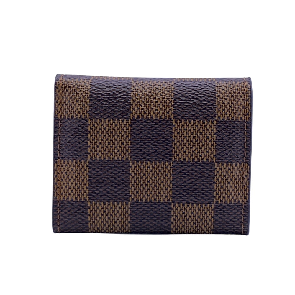 LOUIS VUITTON cuffs M65043 Gold Plated Silver LV logo Damier Buton de Manchet Champs Elysees Women Used Authentic